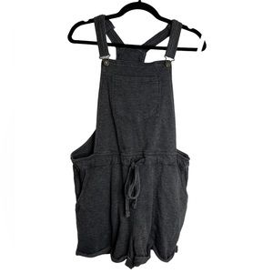grey loungewear overall shorts